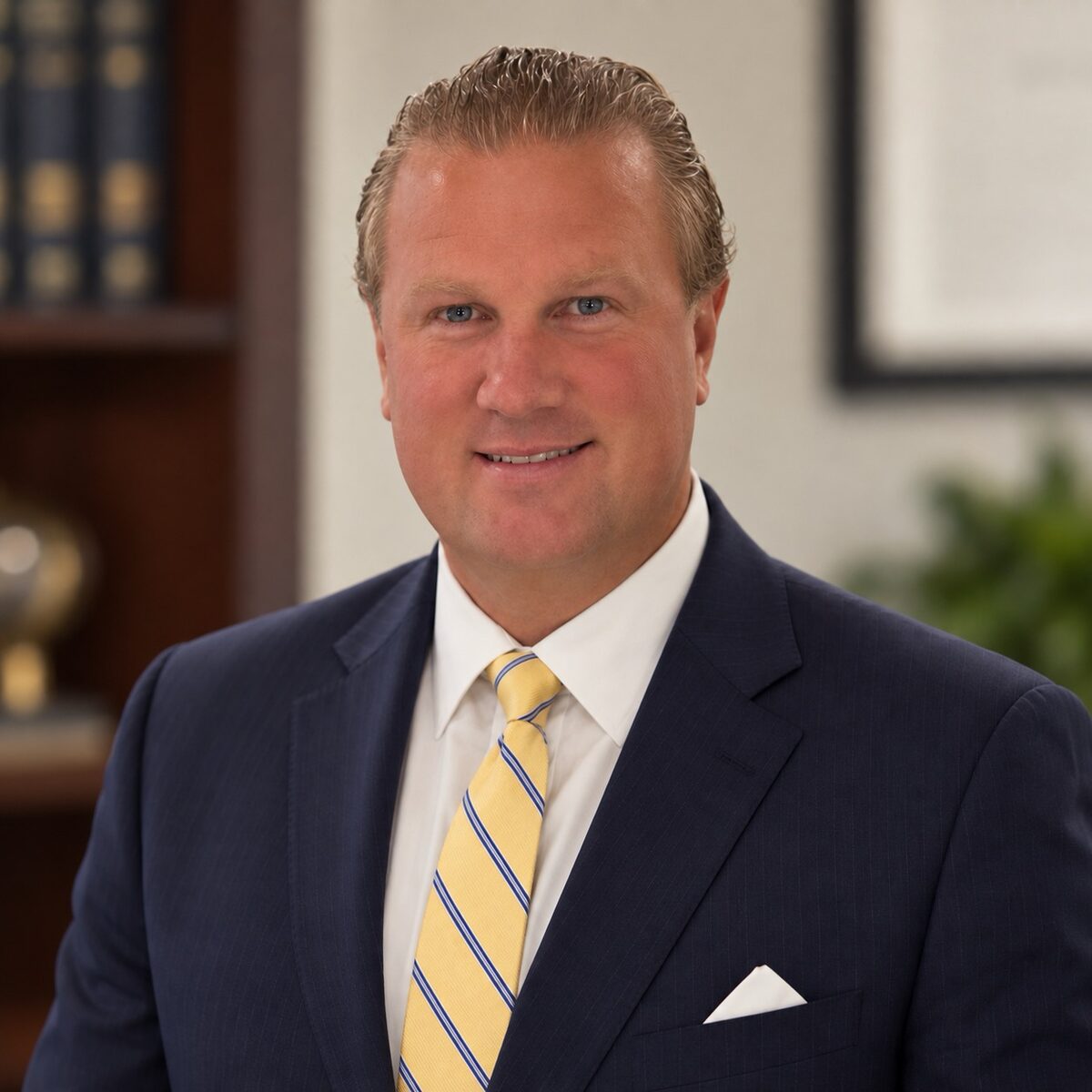 Portrait of attorney Michael L. Walker, ESQ at his Bay Ridge, Brooklyn law office